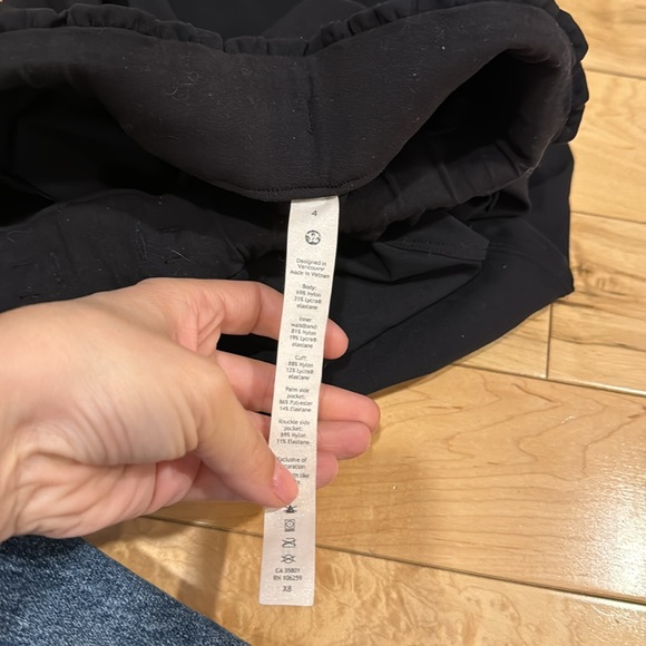 Lululemon Keep Moving Jogger Pant Black Size 4 - Picture 5 of 8